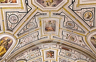 Vasari chapel in Santâ€™Anna dei Lombardi church, Naples, Italy Editorial Stock Photo